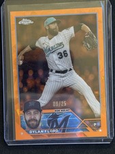 2023 Topps Chrome Update Sapphire Edition #USCS92 Dylan Floro Orange #/25
