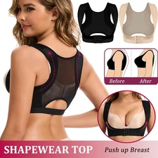 Anti-Sagging Shapewear Tank Top Support Back Posture Corrector Push Up Bra Vest