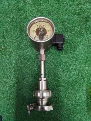 Jumo RCHOe100-3/M1/SMS1 1/2''+ER Oil Filled Alarmed Sanitary Pressure Gauge 