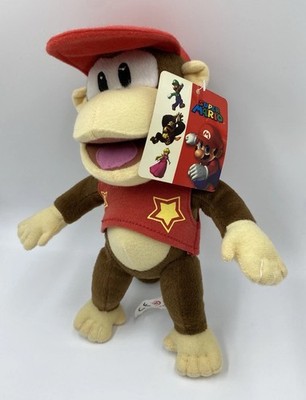Nintendo Diddy Kong Plüsch Mit Tag 2009 Super Mario RAR Sammler Original SN Top