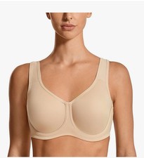 Syrokan Max Control High Impact Underwire Sports Bra Beige 42I