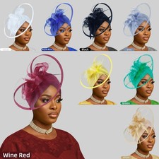 Nigerian Headwrap Turban Women African Gele Headtie Headwear Turban Cap Headwrap