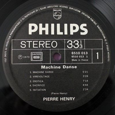 Pierre Henry - Machine Danse | eBay