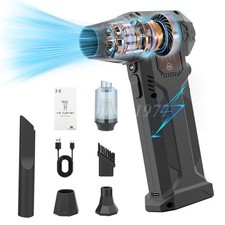 Compressed Air Duster, 2in1 280000RPM Cordless Air Duster  Mini Vacuum Cleaner