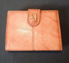 Vintage Baronet Genuine Leather Bifold Wallet Brown Made In USA