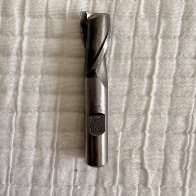 Weldon 5/8'' 2-Flute End Mill B20-3 E78-HS HSS USA Made Milling Cutter