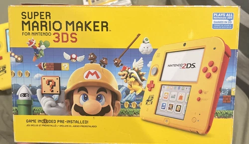 Nintendo 2DS Super Mario Maker for Nintendo 3DS Bundle - Yellow/Red