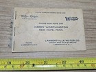 Vtg Willy's Knight Overland Whippet Harry Worthington New Hope Lambertville Nj