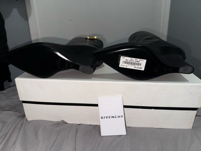 Givenchy Women's Black G-Lock 80mm Wedge Low Boots