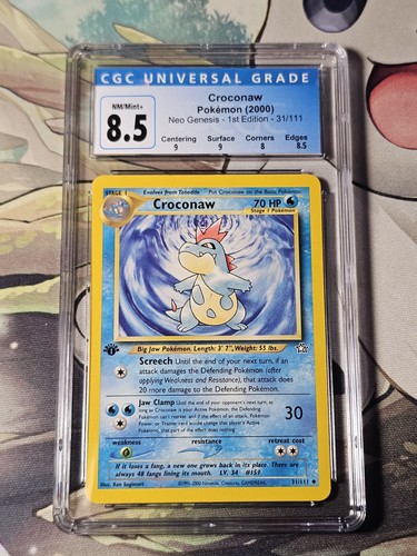 Croconaw (1st Edition) graded CGC 8.5 for sale on eBay