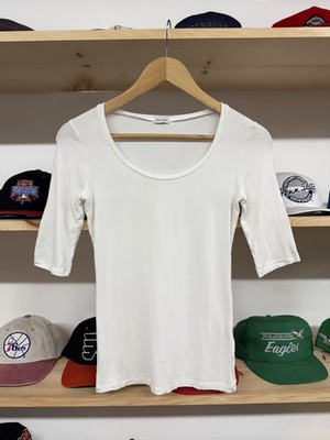 Intimissimi Women s White Shirt Sz S Vintage U-Neck