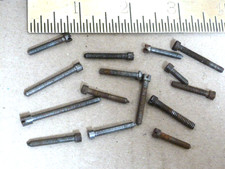 15 old-antique  french clock rear door strap screws  (A)