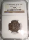 1513-1526 Scotland, James V Billon Plack NGC VF20