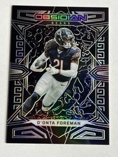 2023 Panini Obsidian #17 D’Onta Foreman Chicago Bears