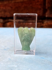 1 Inch Pocket Angel Stone Carved Gemstone Luck Guardian Crystal Healing Statue 