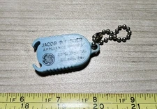 Vintage Jacob B. Fisher General Electric Elizabethtown PA Coin Holder Keychain