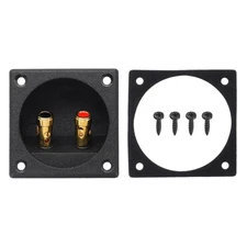 2 Pcs 2 Inch Speaker Box Terminal Cup 2-Way Subwoofer Plug Connector Jack