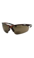 Bifocal Sunglasses Men's Half Rim Wrap Around Sporty Reader UV400 Tinted Lenses