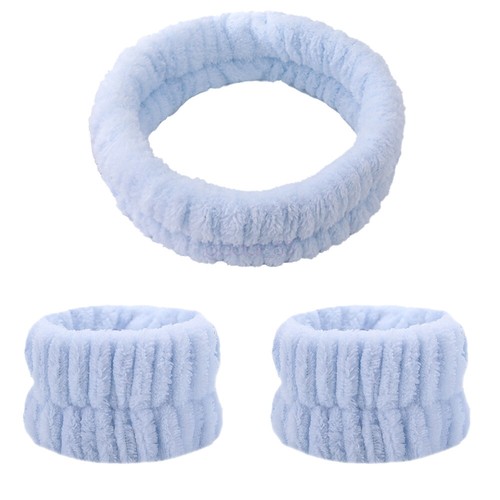 HOT AU Headband Washband Coral Fleece Wrist Wash Towel Band Wristbands For Face - Picture 20 of 21