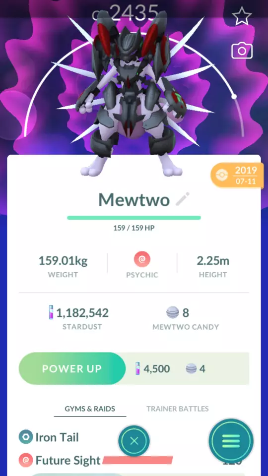 Armored Mewtwo Pokemon Lucky Trade Go LV20 Pokémon PVP Ultra League Read  Desc