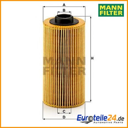ÖLfilter MANN-FILTER Hu938/4X FüR Bmw 7Er 5Er 8Er X5 Alpina-image