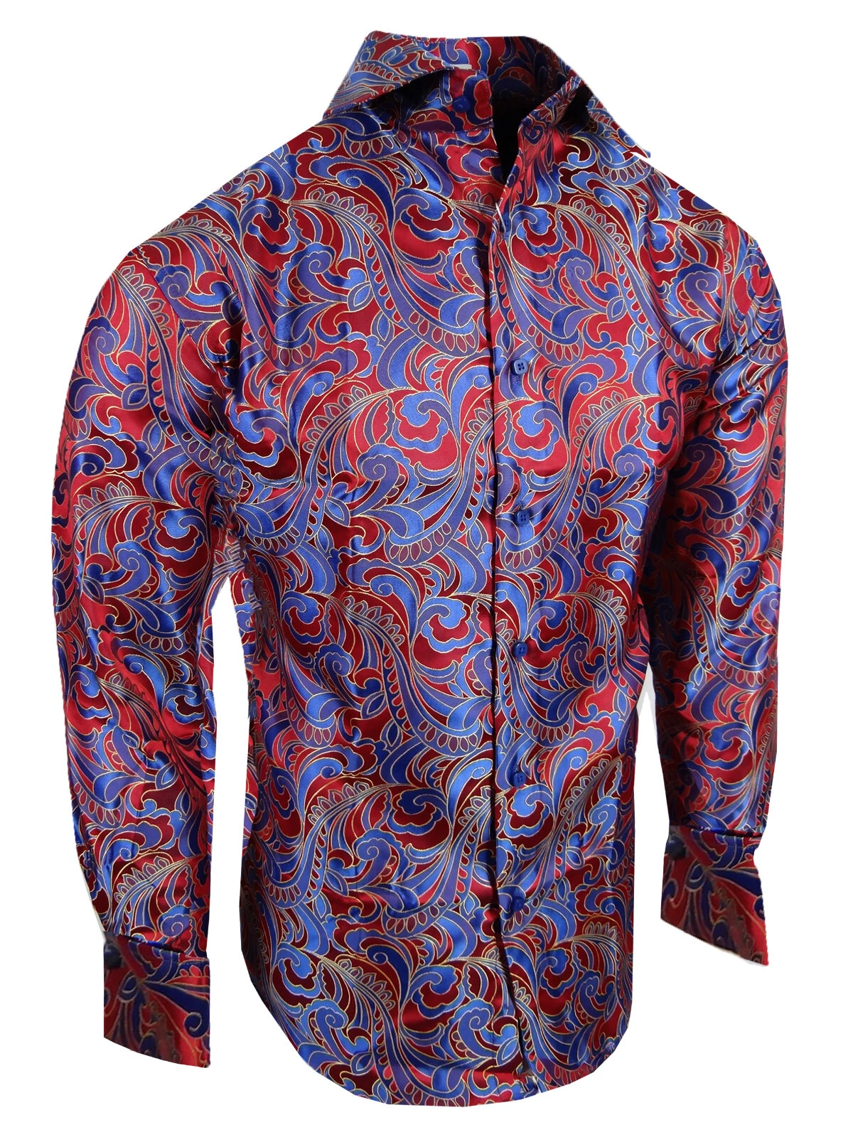 Mens Event Dress Shirt Floral Paisley Designs with Sheen French Cuff by Leonardi
Opens in a new wind