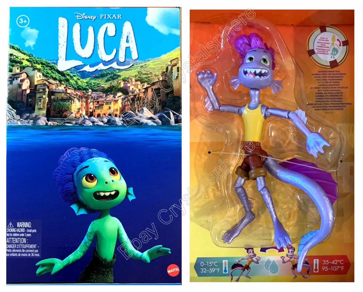 ​Disney and Pixar Luca Alberto Scorfano Action Figure Movie Toys, Highly  Posable with Color Change Elements, Swappable Parts & Authentic Look