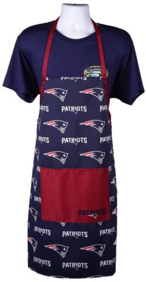 NFL New England Patriots Chef Apron Logo Rush Blue, One size