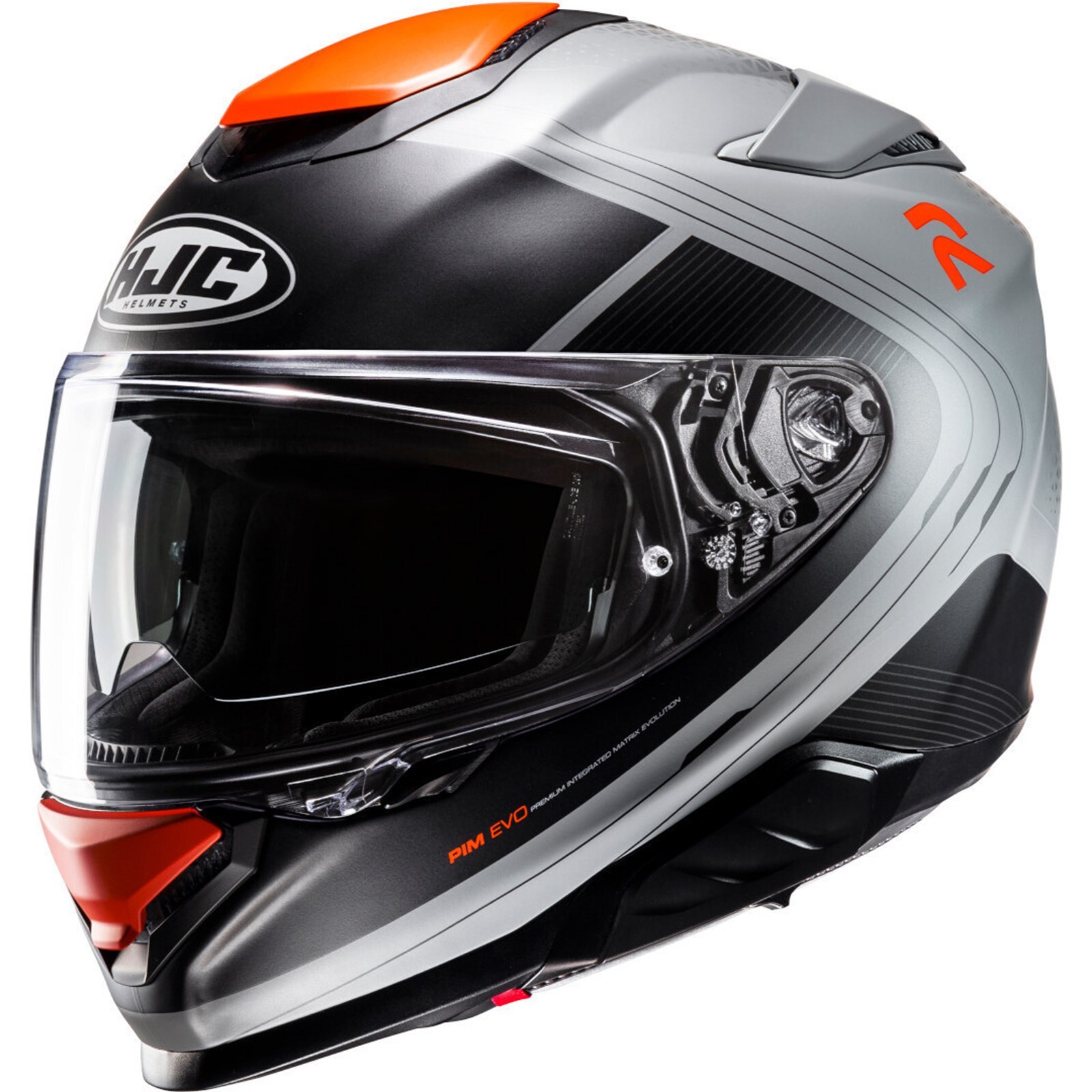 HJC RPHA 71 Frepe Motorcycle Helmet M - Full Face Helmet Gray-Black-Orange Matte