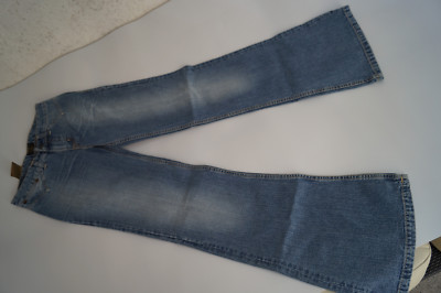 PEPE JEANS Star Ultra Low Waist Schlag Hose Flair Bootcut 34 XS W27 L34 blau NEU