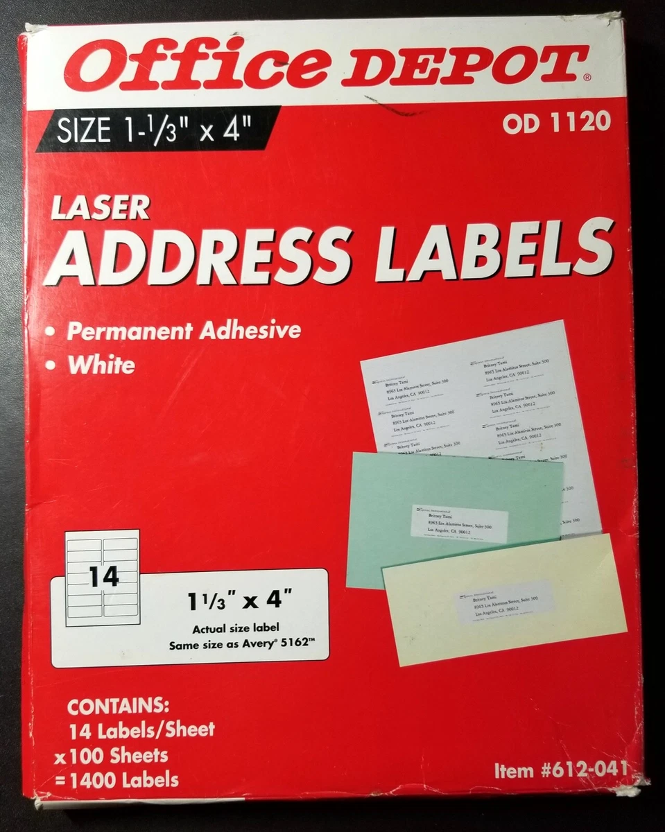 Office depot labels outlet