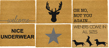 Artsy Doormats - Novelty Coir Doormats - 60cm x 40cm - Many Designs Listing 3.