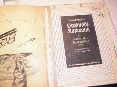 Notes Salon Orchestra Großstadt-romantik E.Fischer 15 Stimmen Estate H.Weigel