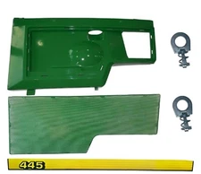 LH Side Panel/Screen/Sticker /Clip  AM128983 M116021  Fits John Deere 445 UP S/N