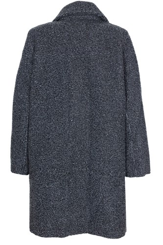 Tom Tailor-Bouclè Coat short Frock-Coat Longblazer Ladies Grey Blue L XL 3XL - Picture 3 of 10