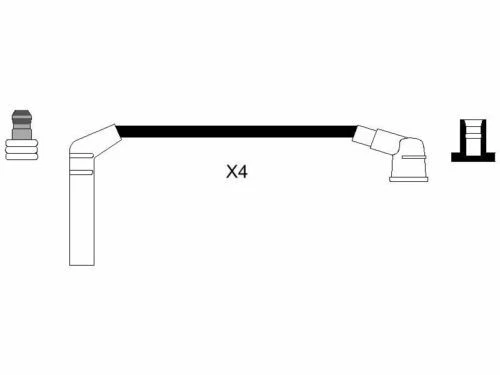 Ignition Leads x 4 Fits Hyundai Getz i10 Kia Picanto 1.0 1.1 HT Spark Plug Cable - Image 2 of 2