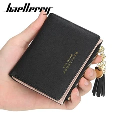 Women Small Leather Wallet RFID Blocking Credit Card Holder Mini Bifold Purse US