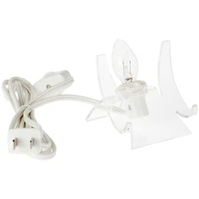 Plymor Clear Acrylic Lighted Double-Scoop Display Easel, 3"H x 2.875"W x 3.125"D