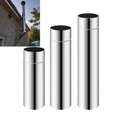 2.3 Stainless Steel Stove Pipe Chimney Flue Liner Coupler Tube Joint 20-40CM