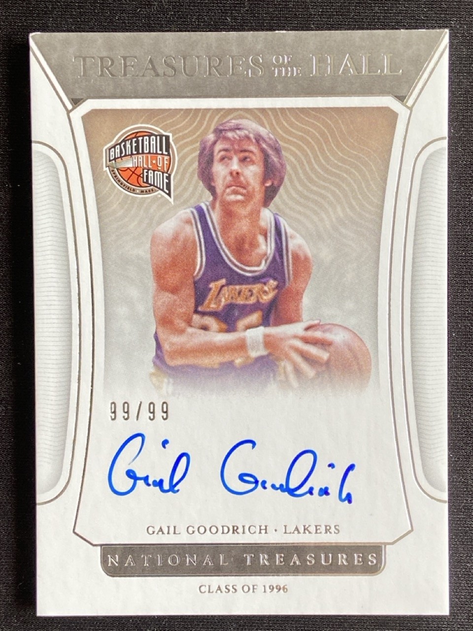 Gail Goodrich 2021-22 Panini National Treasures Treasures of The Hall Auto /99