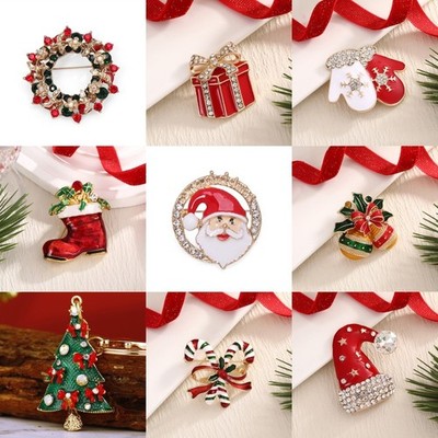 Classic Christmas Brooch Jewelry Accessories Exquisite Gift
