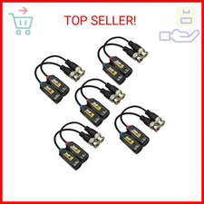 5 Pairs 8MP/4K Passive HD BNC Video Balun Transceiver Transmitter Via UTP RJ45 C