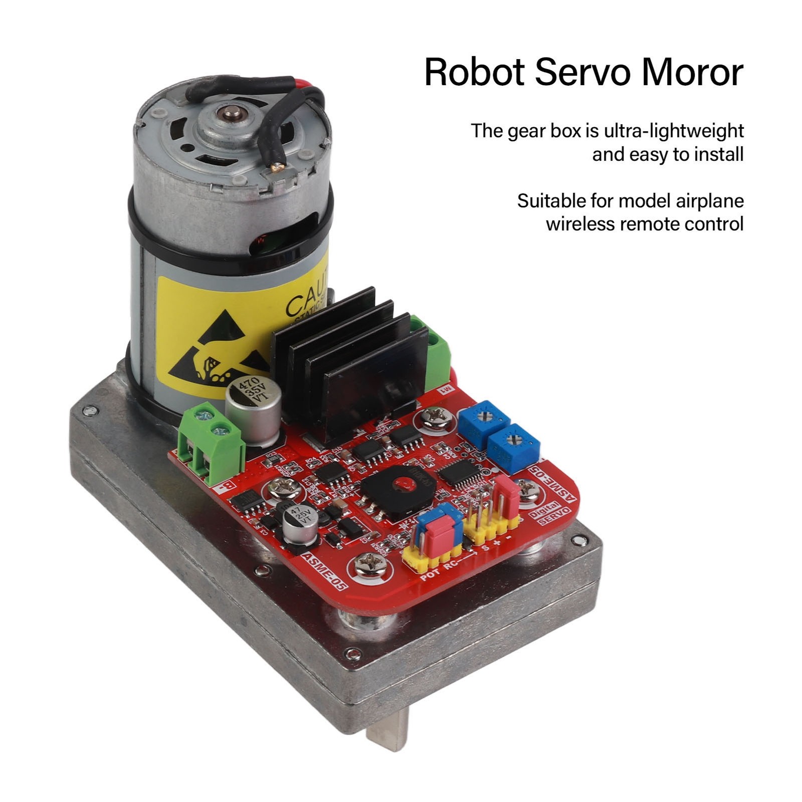 .Robot Servo Motor Aluminum Alloy Super Torsion Digital Steering Gear Mechanical