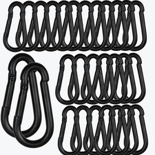 60PCS Heavy Duty Spring Snap Hook Carabiners for Camping, Fishing, and Leashes