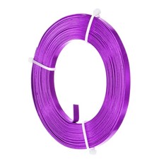 1-Pack 5mm Wide x 16.4ft/5m Bendable Flat Aluminum Wire Purple