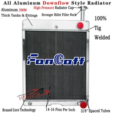 Aluminum Radiator For 71611C1 International 766 886 966 986 1066 1086 1466