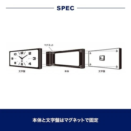 DULTON Double Face Wall Clock Retro Magnet Type H21-0362GY | eBay