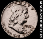 1957-D Silver Franklin Half Dollar - Scarce  Better Date  No Reserve  #M623 — photo 1
