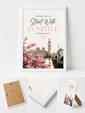 Premium A4 Framed Prints Wall Art Quotes Posters Custom Personalised Photo Gift