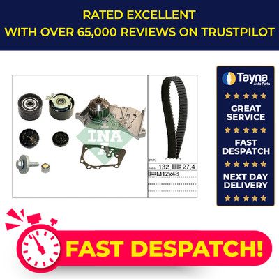 Timing Belt & Water Pump Kit fits RENAULT THALIA Mk1 1.6 00 to 09 Set INA New